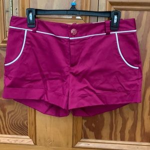 NWT Banana Republic Ryan fit size 6 shorts in pink and white
